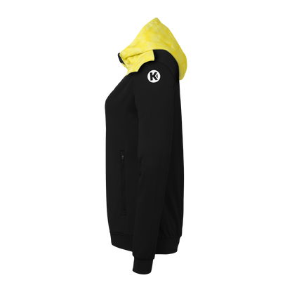 KEMPA Athletics 29 Kapuzenjacke Damen (schwarz/limonengelb)