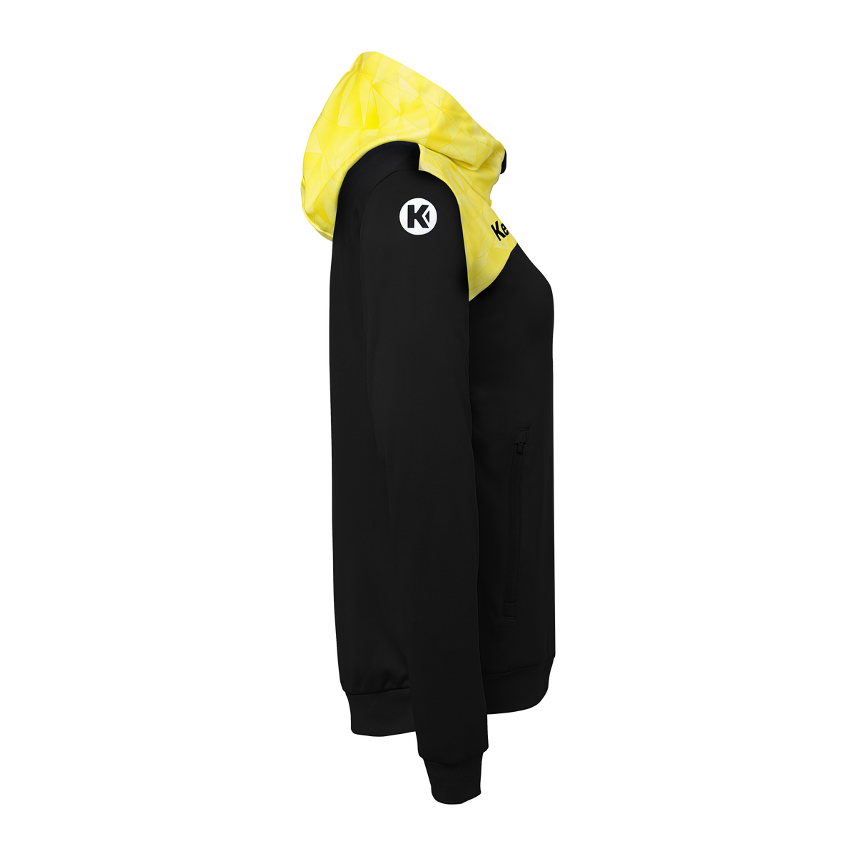 KEMPA Athletics 29 Kapuzenjacke Damen (schwarz/limonengelb)