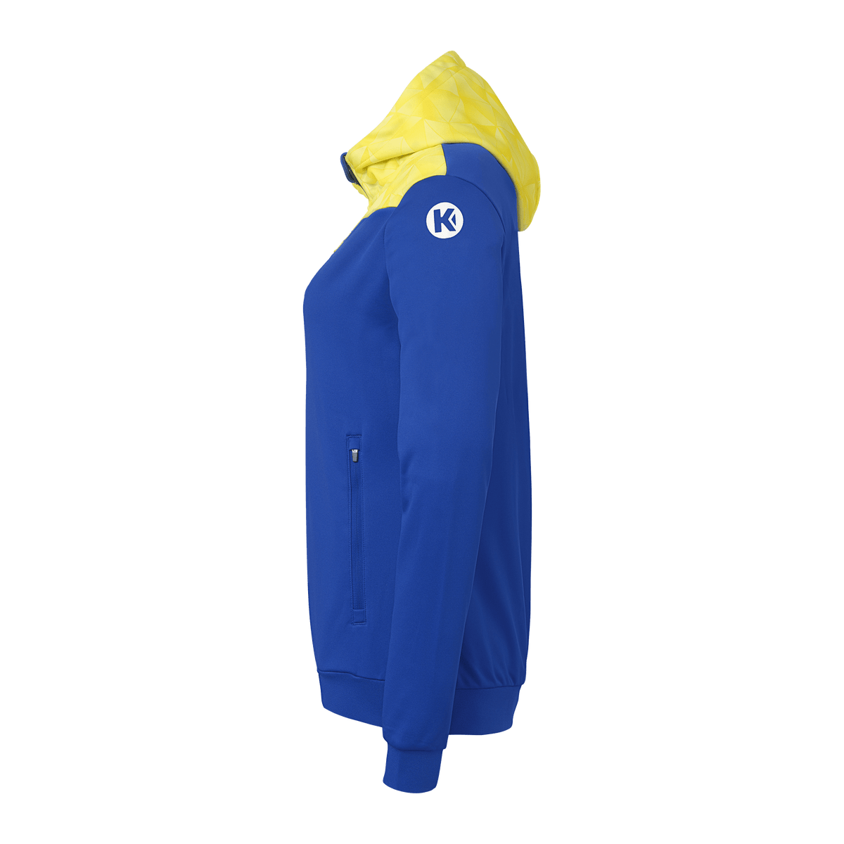 KEMPA Athletics 29 Kapuzenjacke Damen (royal/limonengelb)