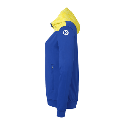 KEMPA Athletics 29 Kapuzenjacke Damen (royal/limonengelb)