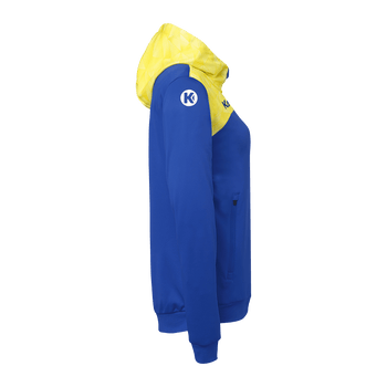 KEMPA Athletics 29 Kapuzenjacke Damen (royal/limonengelb)