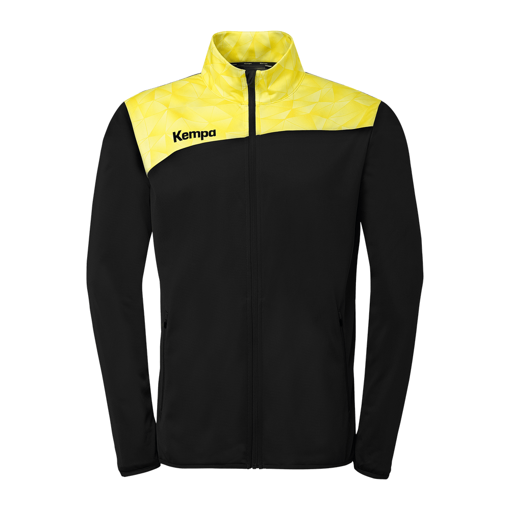 KEMPA Athletics 29 Poly Jacke (schwarz/limonengelb)