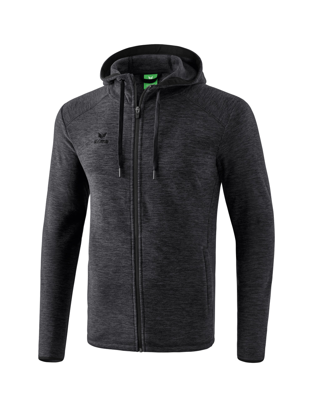 ERIMA Fleecejacke Kinder Schwarz Melange