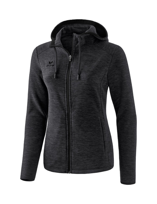 ERIMA Fleecejacke Damen Schwarz Melange