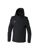 ERIMA TEAM Jacke mit abnehmbaren Ärmeln Unisex Schwarz