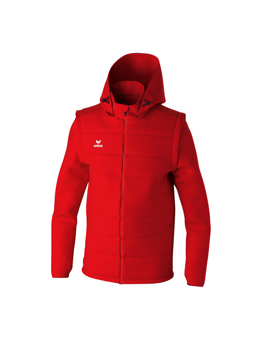 ERIMA TEAM Jacke mit abnehmbaren Ärmeln Unisex Rot