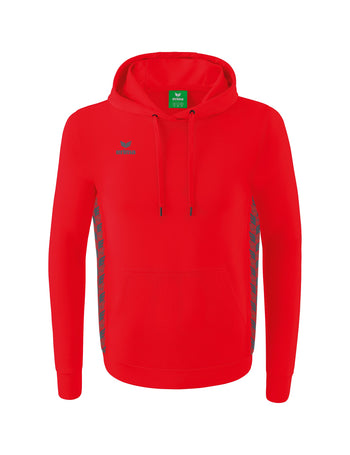 ERIMA Essential Team Kapuzensweat Unisex Rot