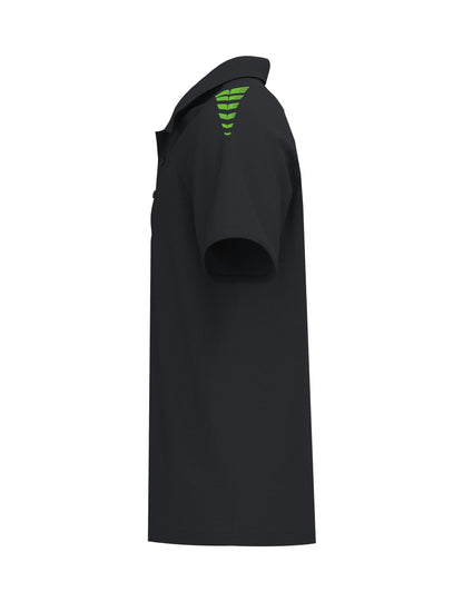 ERIMA CMPT Wings Poloshirt (schwarz/green gecko)