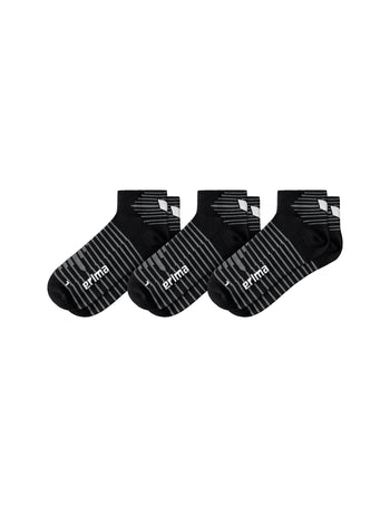 ERIMA 3-Pack Kurzsocken Unisex Schwarz