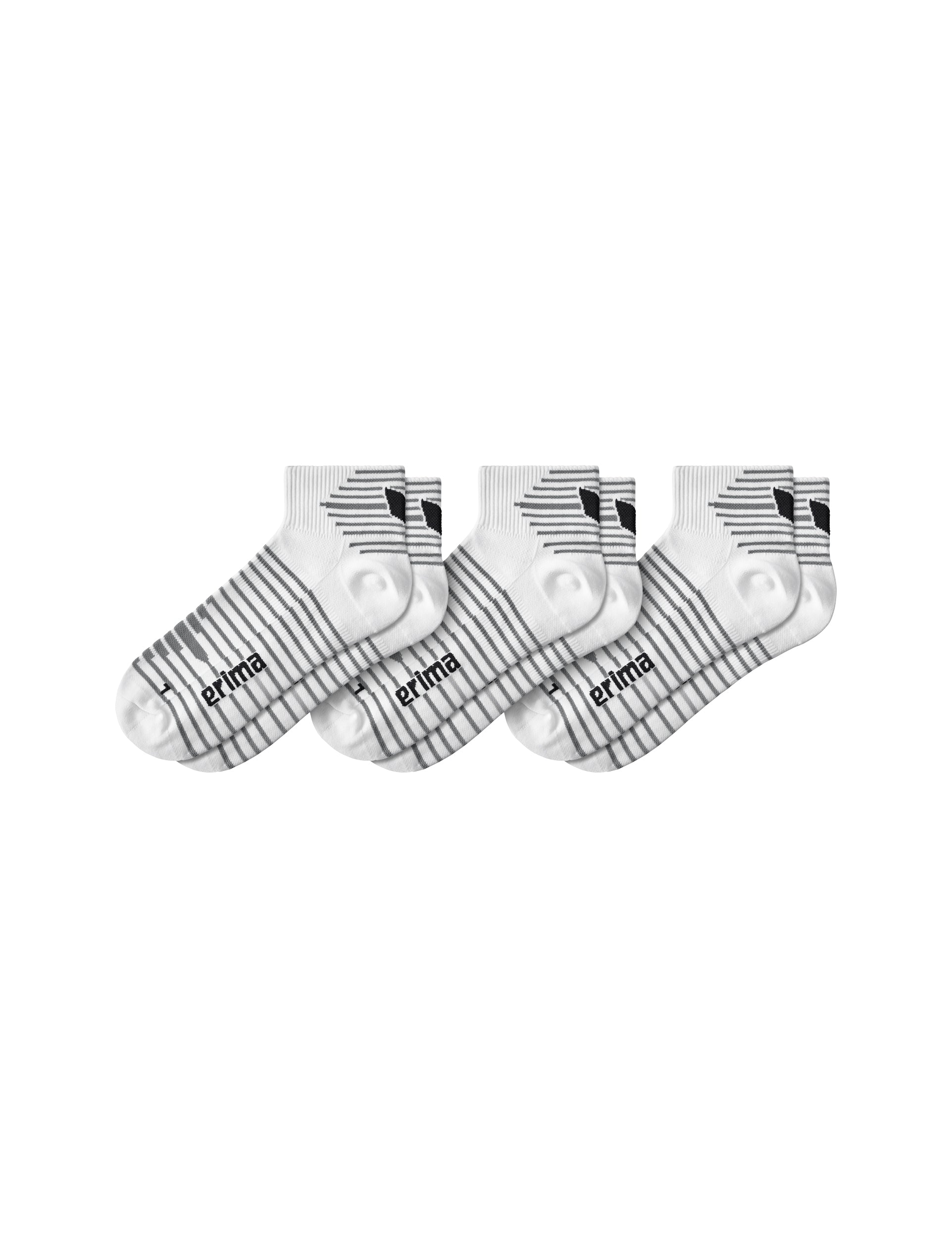 ERIMA 3-Pack Kurzsocken Unisex Weiß