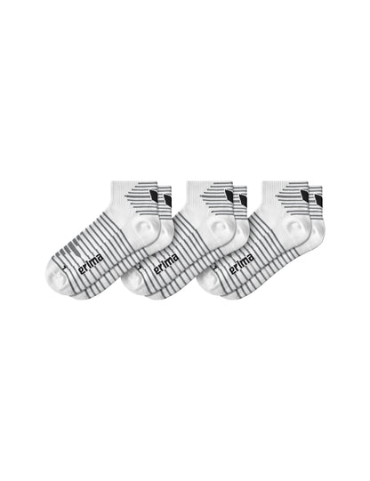 ERIMA 3-Pack Kurzsocken Unisex Weiß