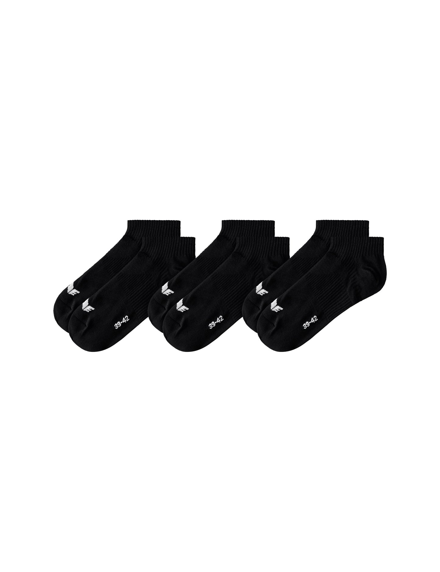 ERIMA 3-Pack Füßlinge Unisex Schwarz