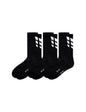 ERIMA 3 Wings Socks 3pack Unisex Schwarz