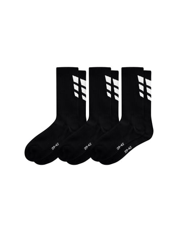 ERIMA 3 Wings Socks 3pack Unisex Schwarz