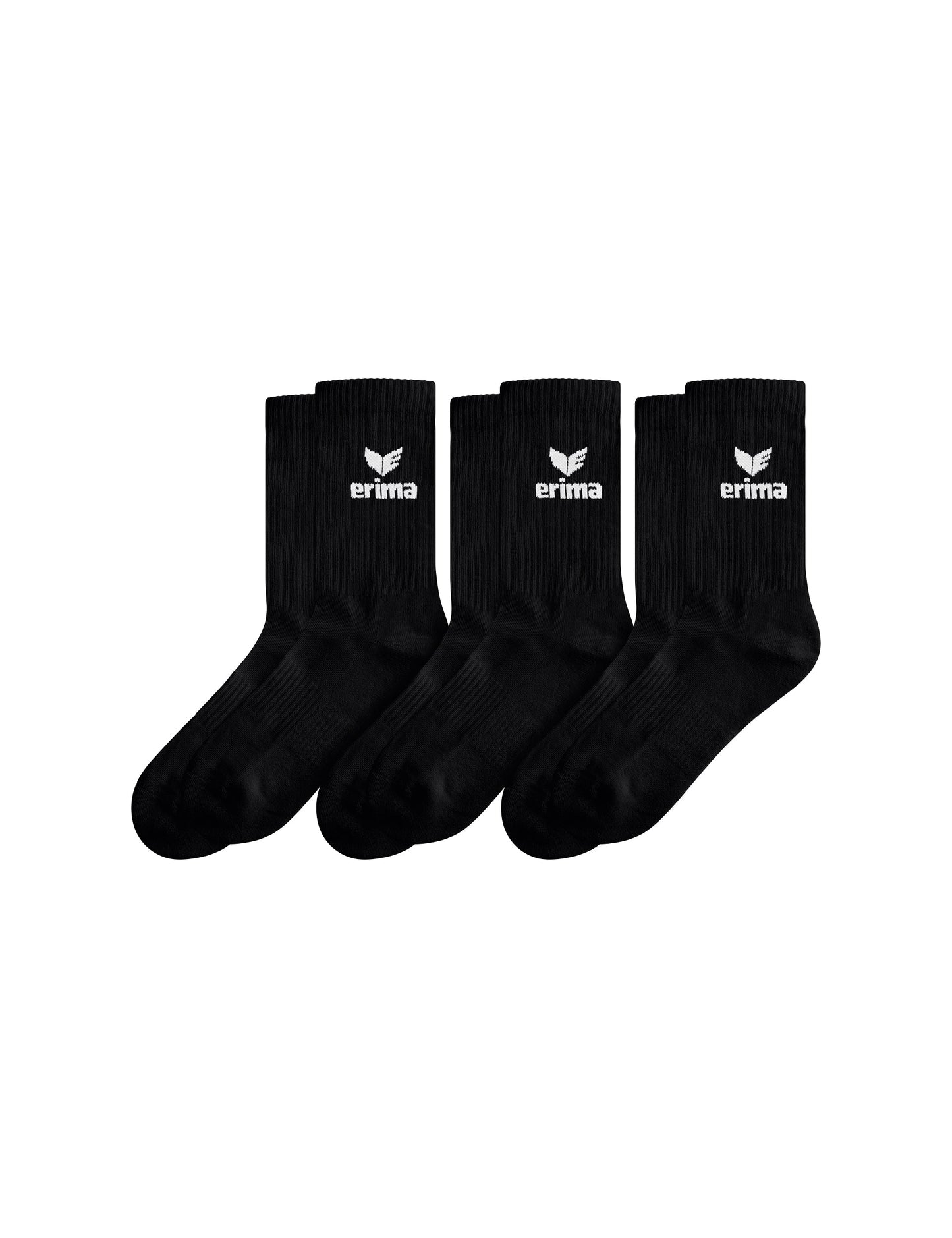 ERIMA Sport Socks 3pack Unisex Schwarz