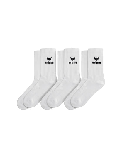 ERIMA Sport Socks 3pack Unisex Weiß