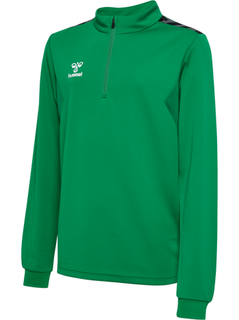 HUMMEL Authentic Half Zip Sweat Unisex Kind Grün
