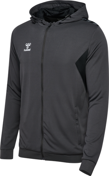 Hummel Hoodie Zip Authentic Poly  Herren Grau