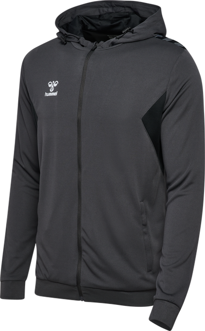 Hummel Hoodie Zip Authentic Poly  Herren Grau