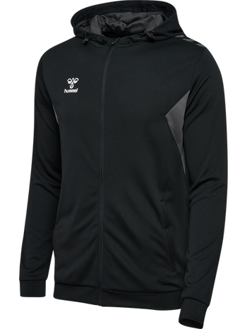 Hummel Hoodie Zip Authentic Poly Herren Schwarz