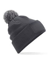 Snowstar Patch Beanie (Graphite Grey/Light Grey)