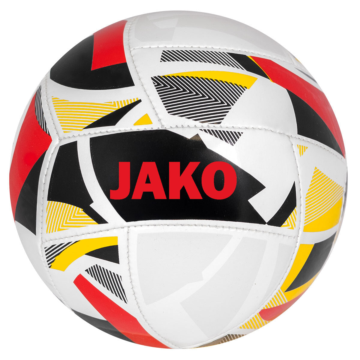 JAKO Miniball Iconic (weiß/schwarz/rot)