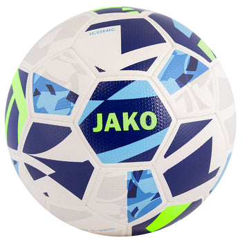 JAKO Lightball Iconic (weiß/navy/neongrün, 350g)