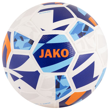 JAKO Lightball Iconic (weiß/navy/neonorange, 290g)