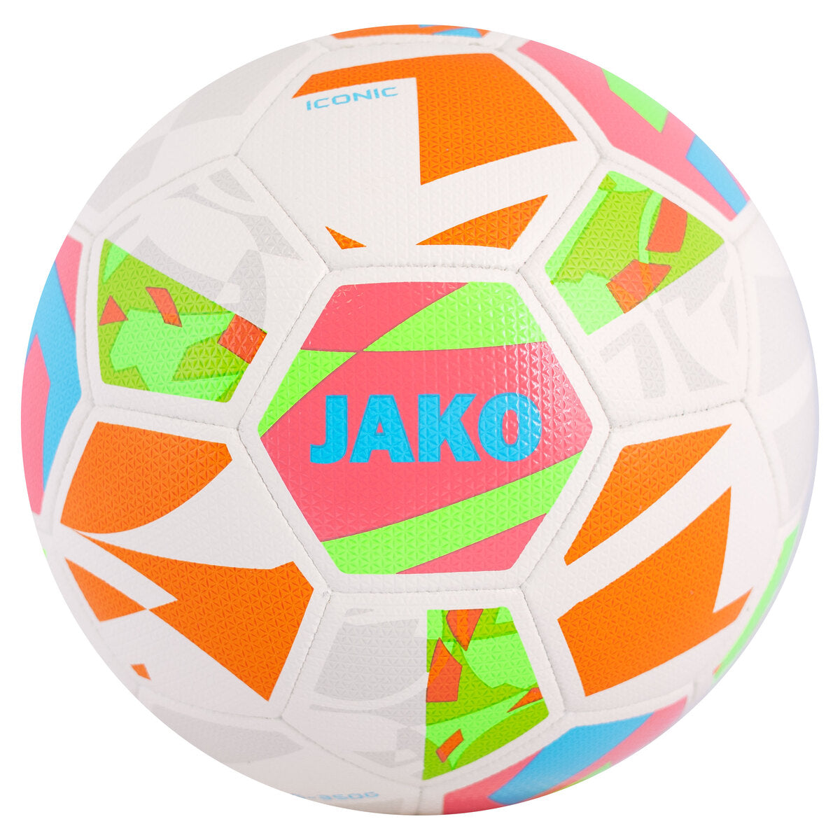 JAKO Lightball Iconic (weiß/coral/neongrün, 350g)