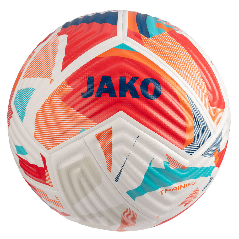 JAKO Trainingsball Flow (weiß/fluo red/navy)