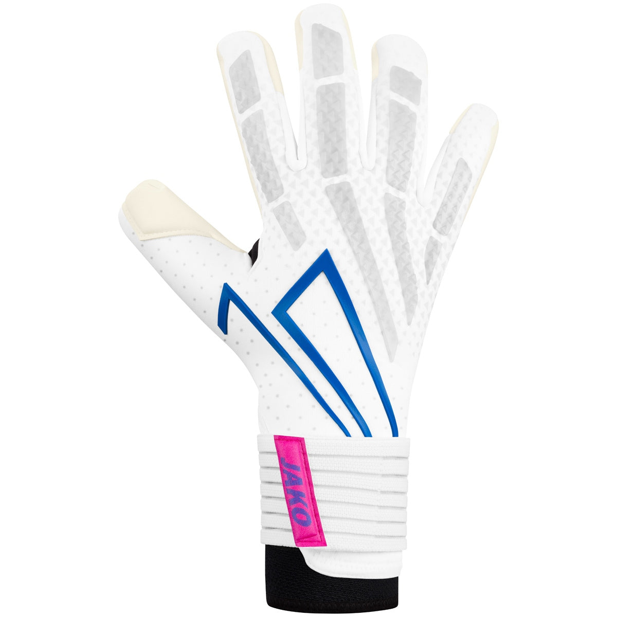 JAKO TW-Handschuh RS89 ELITE Hybrid Cut (weiß/rhodamine rot/blau)