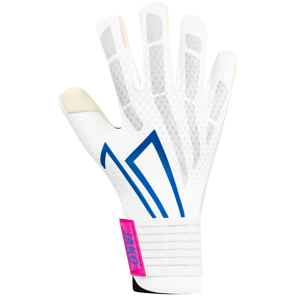 JAKO TW-Handschuh RS89 TEAM Hybrid Cut (weiß/rhodamine rot/blau)