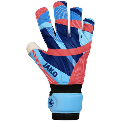 JAKO TW-Handschuh River Supersoft RC (skyblue/coral/navy)
