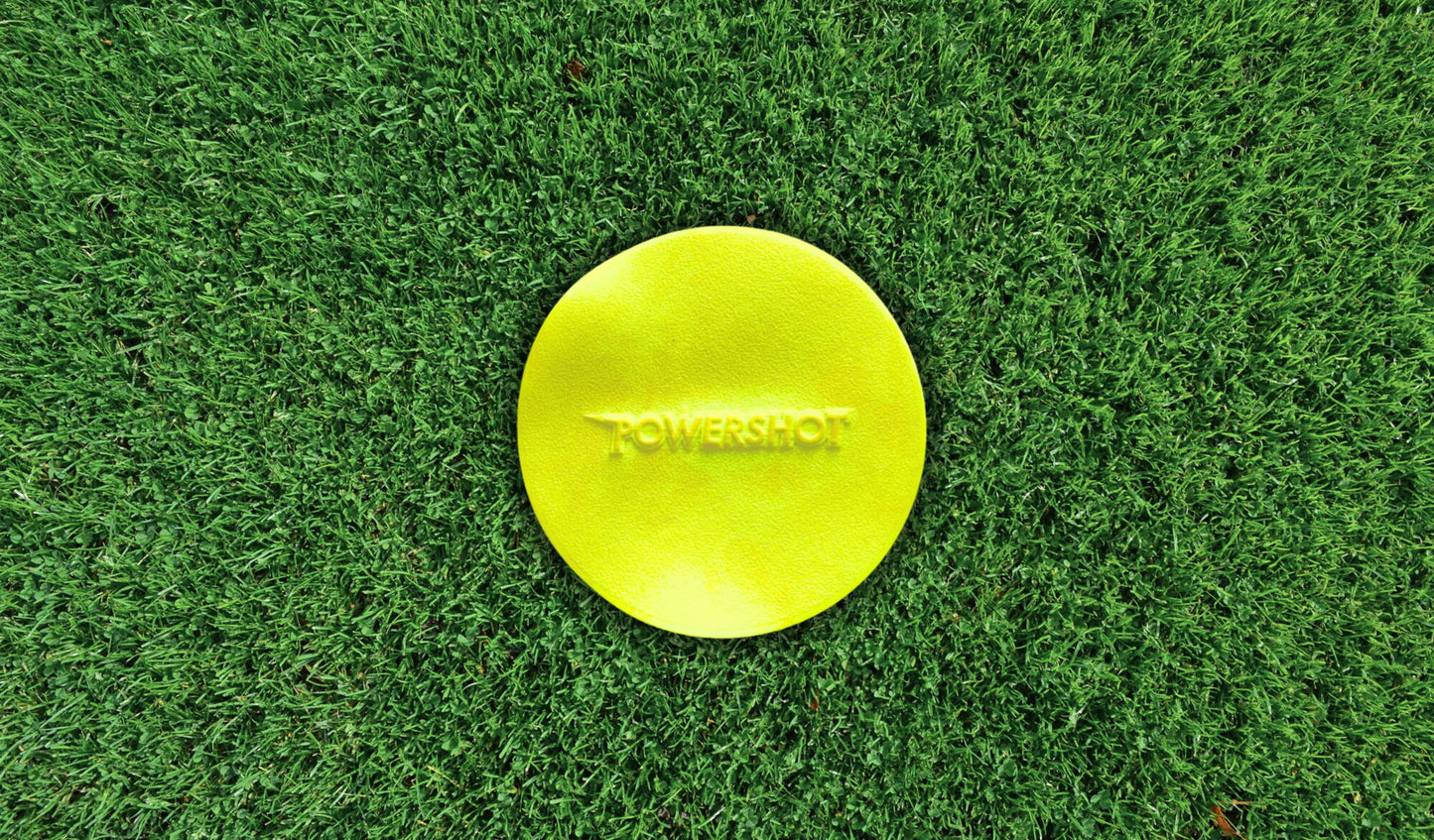 Powershot 12er-Set Markierungsscheiben  20cm Ø  Gelb