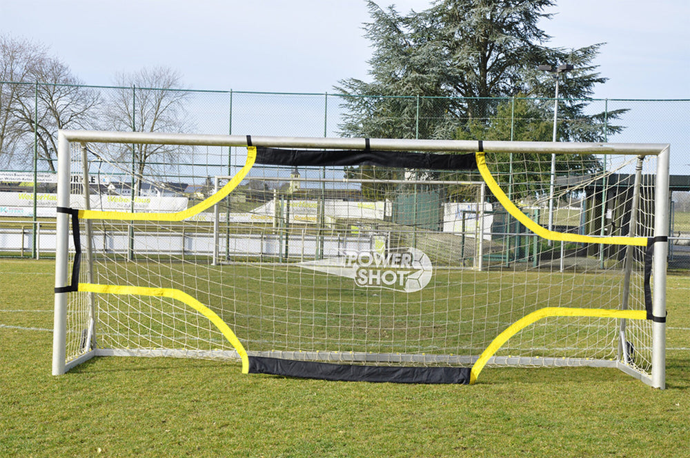 POWERSHOT Torwand Pro 5 x 2 m – beschwert (schwarz/gelb)