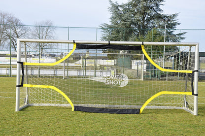 POWERSHOT Torwand Pro 5 x 2 m – beschwert (schwarz/gelb)