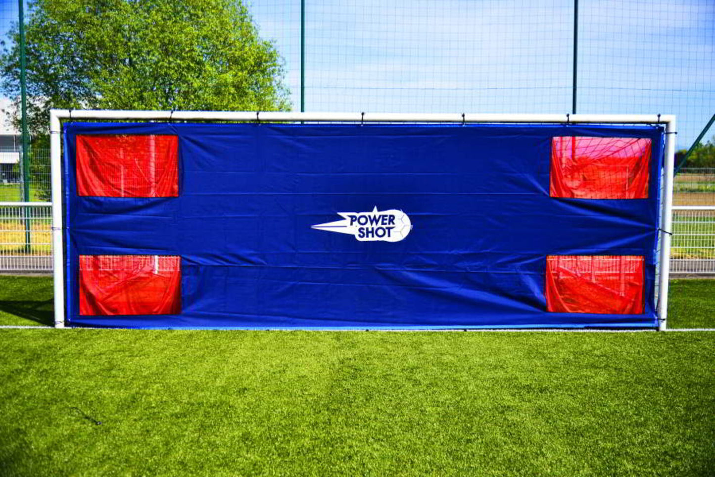 Powershot Fußball-Torwand 7,32x2,44m - EXTREM REISFEST