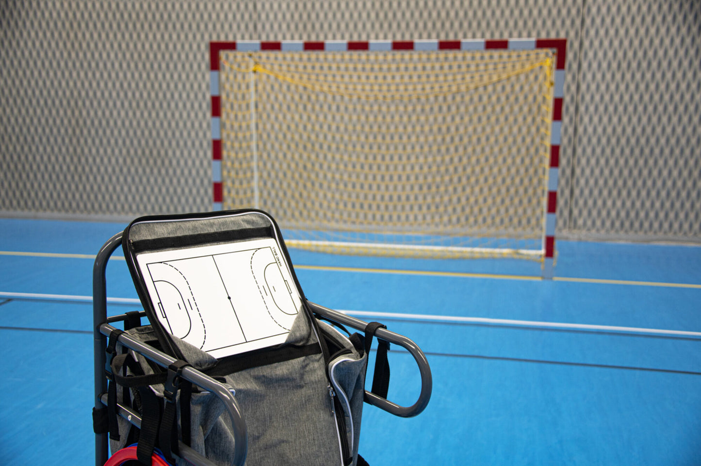 Powershot Der ultimative Gerätewagen-Handball Grau Weiß
