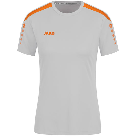 JAKO Trikot Power KA Damen (soft grey/neonorange)
