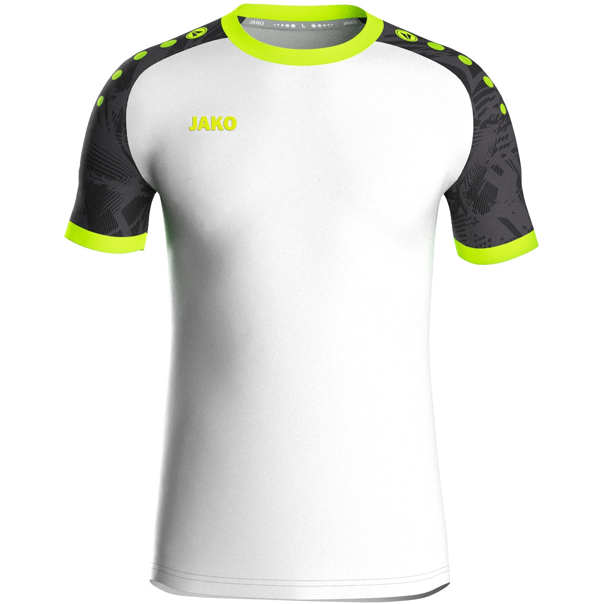 JAKO Trikot Iconic KA (weiß/schwarz/neongrün)