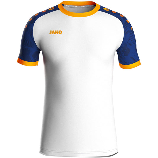 JAKO Trikot Iconic KA (weiß/sportroyal/neonorange)