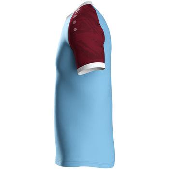 JAKO Trikot Iconic KA (lightblue/weinrot)