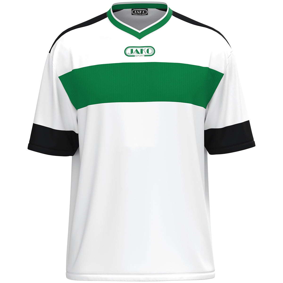 JAKO Trikot Club 92 KA (weiß/sportgrün/schwarz)