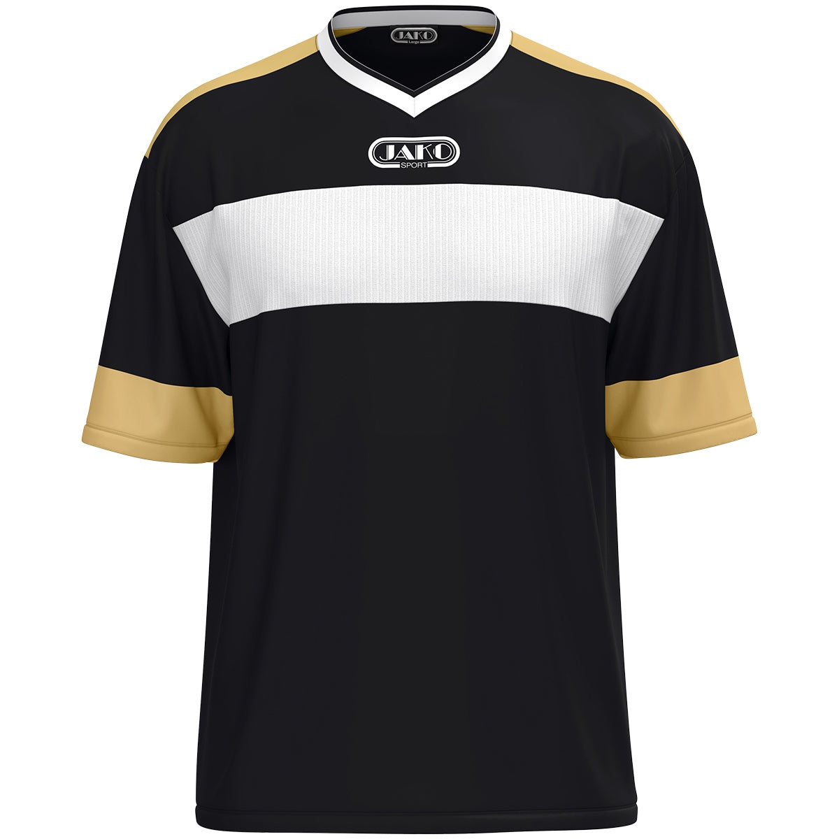 JAKO Trikot Club 92 KA (schwarz/weiß/gold)