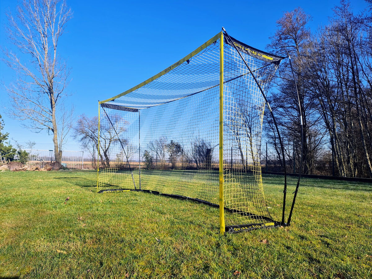 POWERSHOT QUICKFIRE Multi-Size Fußballtor 3,6/4,9 x 1,8/2,1 m (schwarz/gelb)