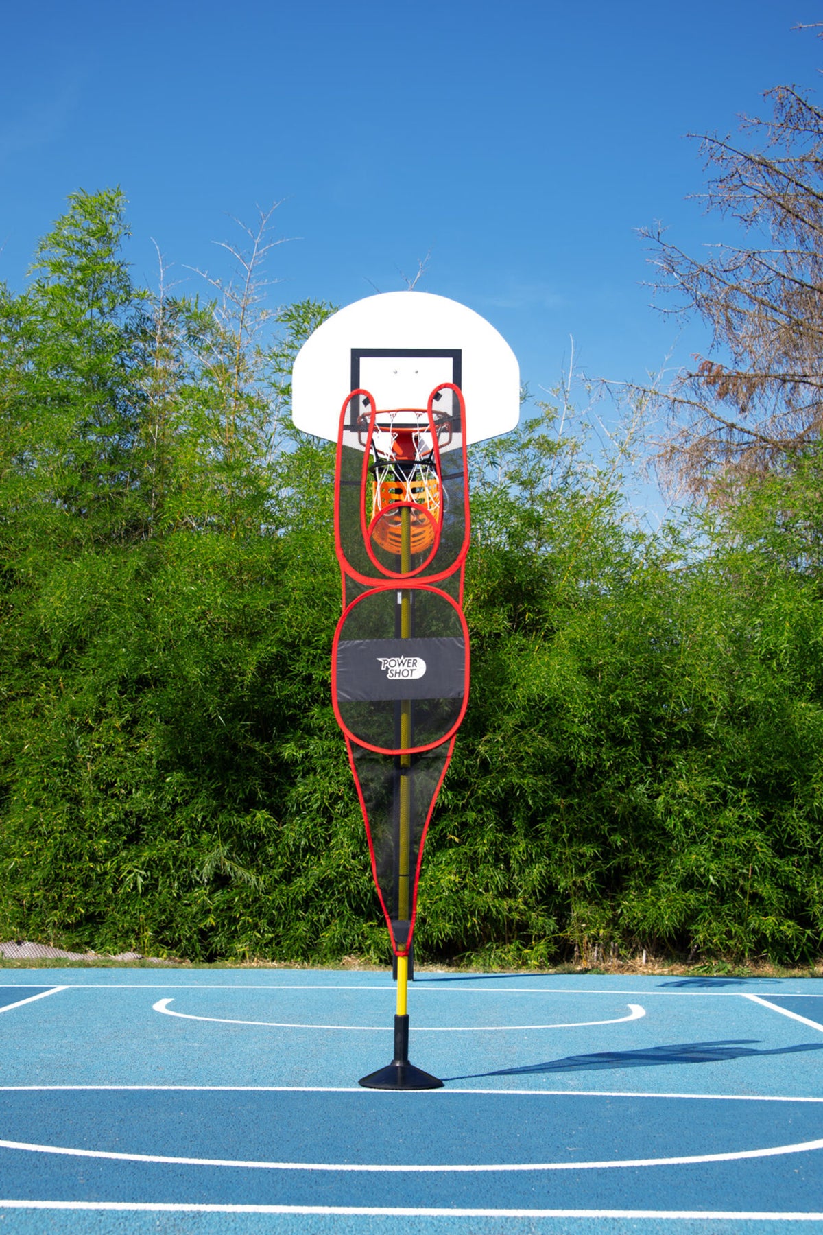 POWERSHOT Mesh-Dummy Indoor Handball/Basketball inkl. Zubehör (schwarz/rot)