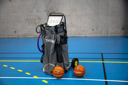 Powershot Der ultimative Gerätewagen-Basketball Grau Weiß