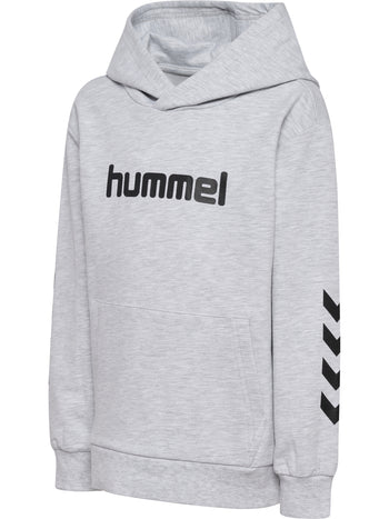 HUMMEL Reg Logo Hoodie Kind (light grey melange)