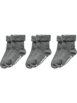 HUMMEL Mini Non Slip 3-Pack Sock Kind (grey melange)
