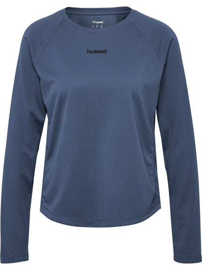 HUMMEL Momentum T-Shirt L/S Damen (vintage indigo)
